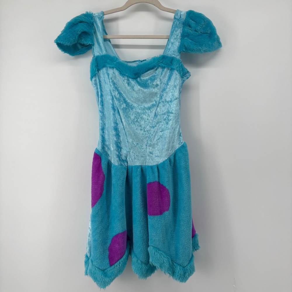 Disney Pixar Monsters University Sulley Costume Dress Blue Purple Women Small